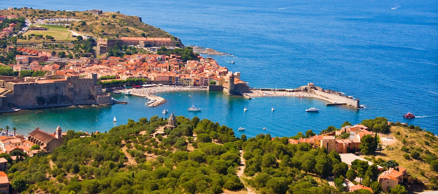 Town of Collioure on the Languedoc coast