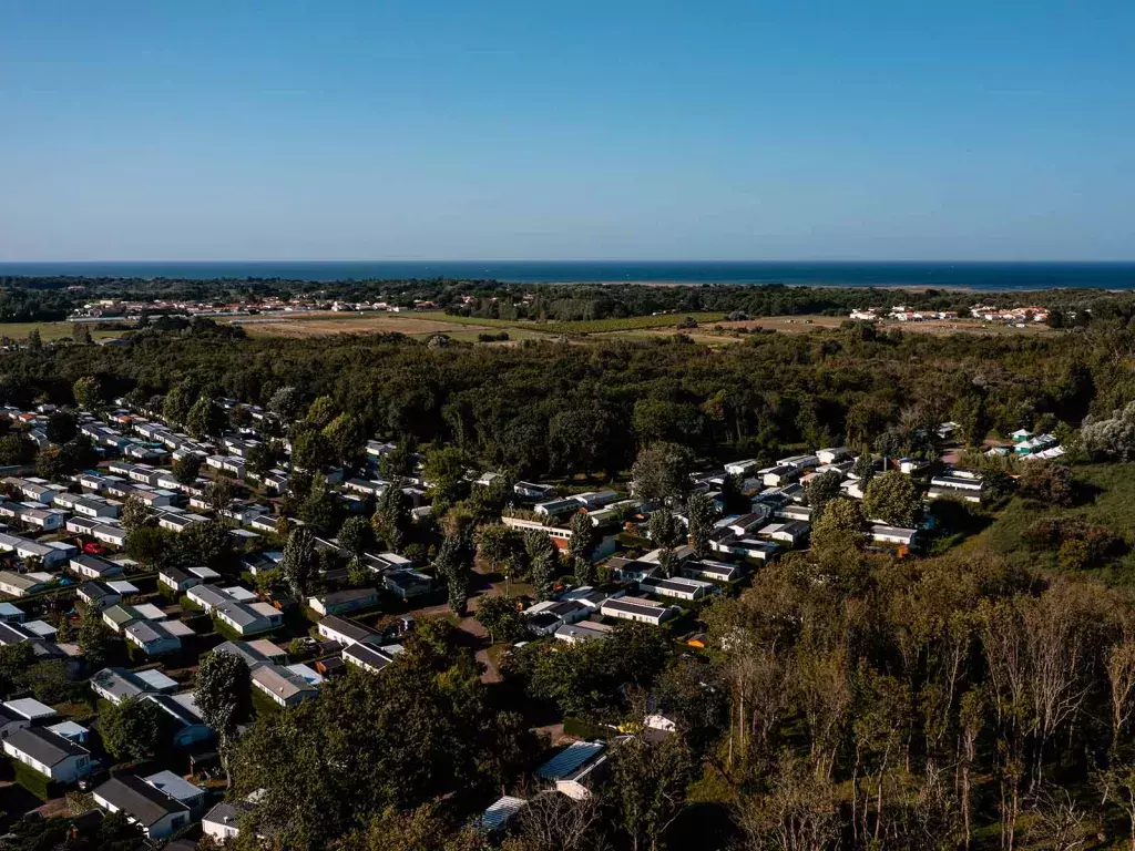 La magnifique vue aérienne du camping Siblu Villages Mer et Soleil