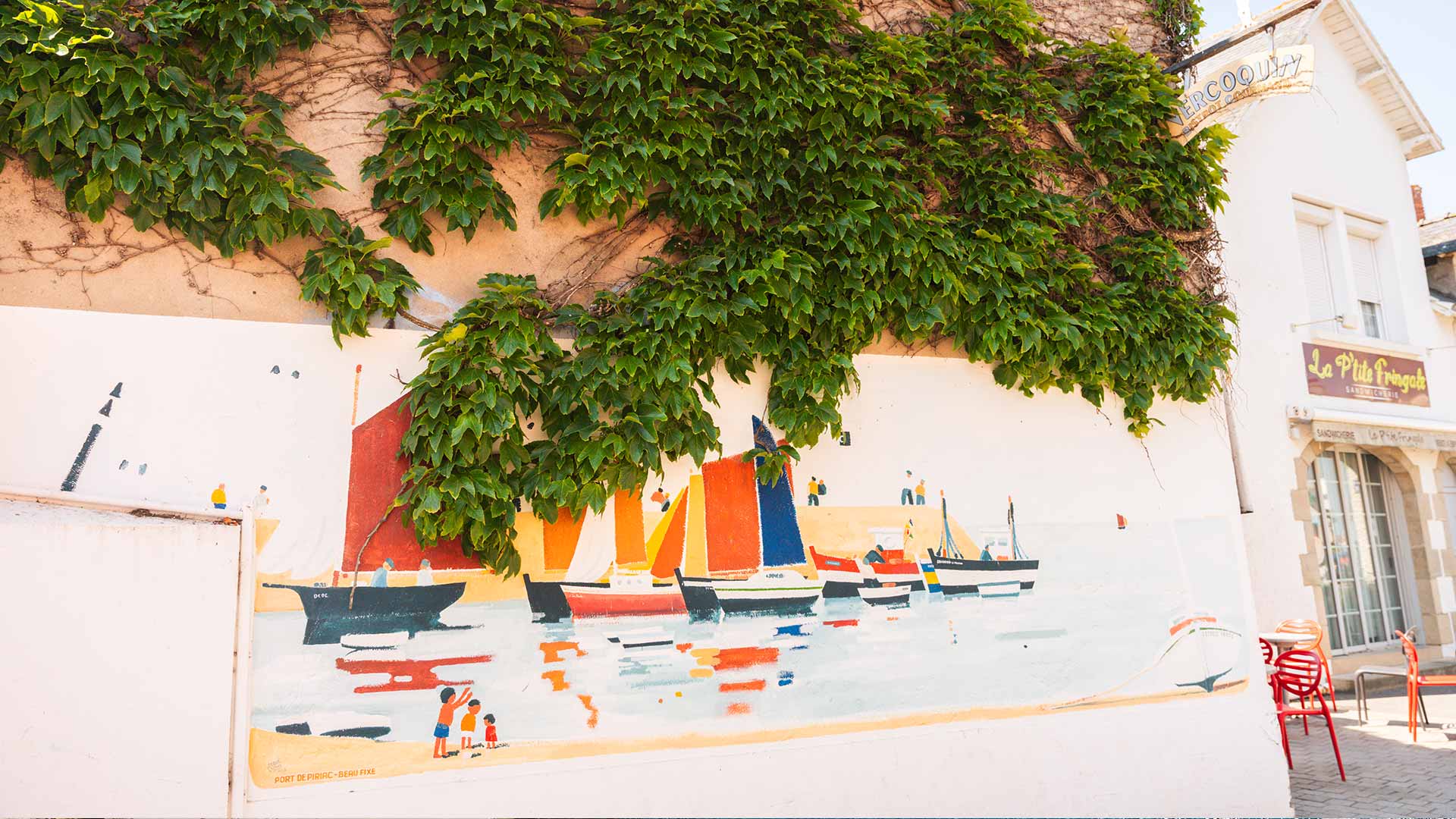 Sublime fresque murale à Piriac sur Mer