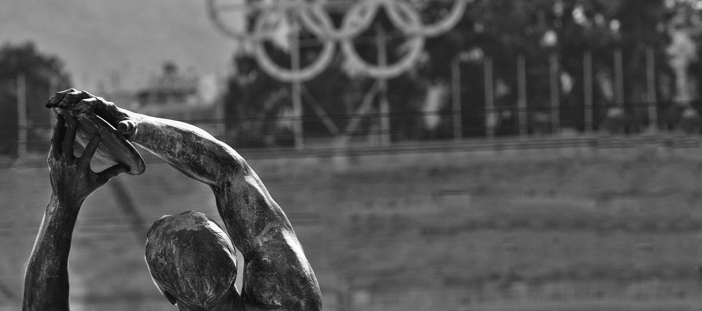 Photo d'une statue Jeux Olympiques