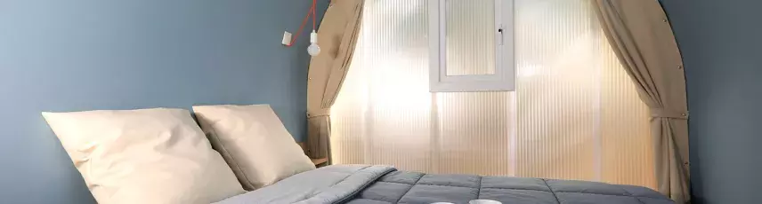 Chambre dans les Coco Lodge au camping Mimizan Lac